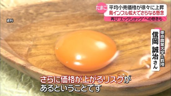 再び“エッグショック”か…たまごの価格が徐々に上昇　鳥インフル拡大の懸念も