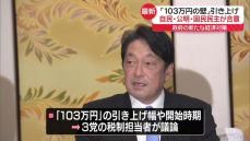 新たな経済対策に「103万円の壁」引き上げ明記で合意　自公国・政調会長会談