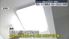 電気・ガス補助金、来年1～3月使用分に限り再開へ　ガソリン補助金も12月から継続決める