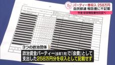 自民都連、20万円超のパーティー券購入者を一部不記載