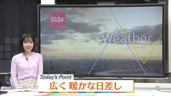 【天気】広く晴れ　北海道や東北日本海側は夜に雨で雷も