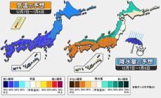 【1か月予報】一気に冬本番の寒さ　日本海側は雪や雨が多い