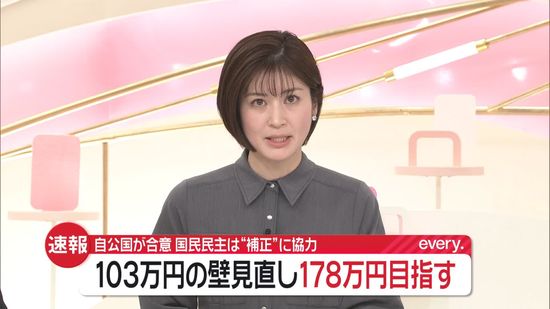 自公と国民民主、補正予算案めぐり協力で合意　「103万円の壁引き上げ」など盛り込む