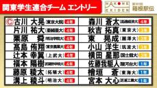 【箱根駅伝】1万メートル28分台が6名　実力者揃う関東学連選抜　東大院生と東大生との襷リレーの可能性も