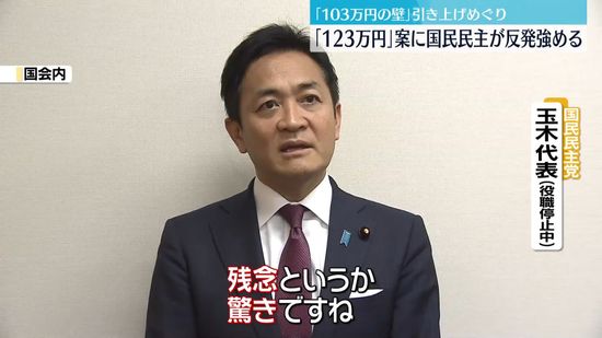 与党「123万円」案に国民民主党反発