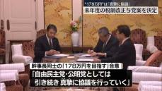 来年度の税制改正与党案を決定　“178万円”は「真摯に協議」