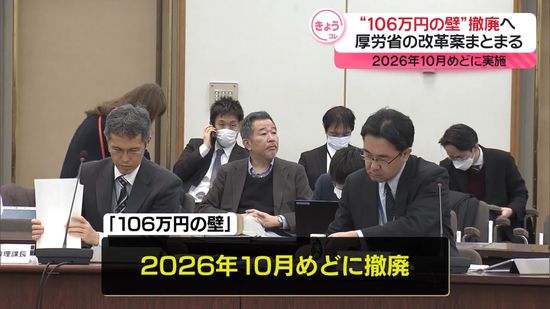 「106万円の壁」の撤廃など　年金制度改革案、おおむねまとまる　厚労省