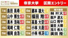 【箱根駅伝】帝京大学区間エントリー　2年連続2区の主将・山中博生は前回のリベンジへ　8人の上級生を区間配置