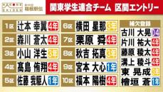 【箱根駅伝】関東学生連合チーム　東大生・秋吉拓真は8区へ　3度目の選出の東大大学院・古川大晃は補欠登録