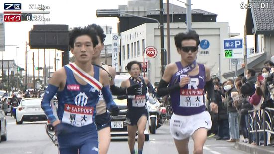 【シード権争い】7区で順大が11→8位へ圏内に浮上　東洋大や立教大が圏外へ　10位日体大から後続もわずかな差