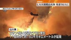 ロサンゼルス山火事　犠牲者は16人に　安否不明者の捜索続く