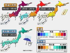 【1か月予報】北日本は高温傾向　西日本は寒くなる時期も