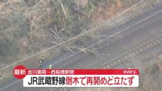 JR武蔵野線の線路に倒木「吉川美南～西船橋駅」で運転見合わせ　再開メド立たず