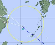 台風14号：沖縄地方から離れる　本島北部では大雨警報が継続中【19日9時現在】