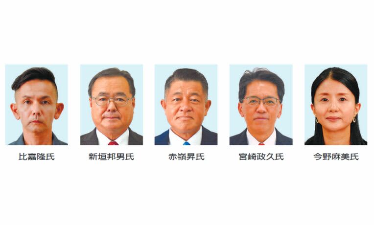 衆院選2024　沖縄2区の終盤情勢を分析　5候補、無党派層への浸透に注力