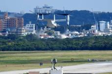 米軍、一時停止していたオスプレイ飛行を再開　沖縄・宜野湾市の米軍普天間飛行場で