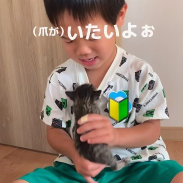 4歳児vs保護猫…“噛まれ役”次男と猫の関係が1年後に驚きの変化「本当の兄弟みたい」