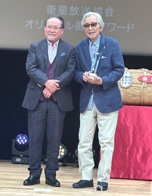 前田吟、山田洋次監督と貴重な2ショット　イベントサプライズ登場で「100歳まで元気で映画を撮ってもらいたい」