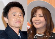 小川菜摘、夫・浜田雅功と久々“夫婦ショット”　大きな花束抱え結婚記念日お祝い「美味しいお料理を沢山頂きました」