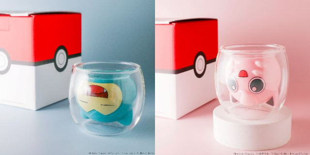 使う？飾る？ ポケモンの「カビゴン」と「プリン」デザインのダブルウォールグラスが新登場