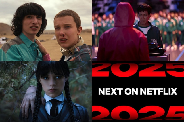 Netflix、2025年配信ラインナップ発表　『イカゲーム』『ストレンジャー・シングス』『ウェンズデー』など