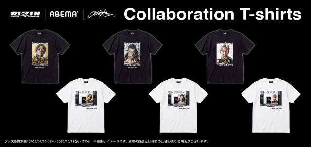 超RIZIN.5】朝倉未来・青木真也・平本蓮の壁画アートがTシャツに 全6種