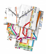 結べばきっと大注目。東京圏の交通路線図を使った帯が面白い