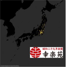 それぞれの戦略も見える？ラーメンチェーンの店舗を可視化した地図がすごい