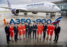 アエロフロート・ロシア航空　初のエアバスA350-900を受領