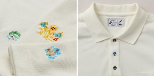 自分の好きなポケモンがオーダーで刺繍可能！「ポケモンシャツ」に