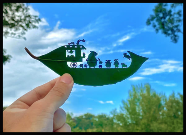 発達障害だって個性 1枚の葉で独自の世界を表現する 葉っぱ切り絵クリエイター 記事詳細 Infoseekニュース