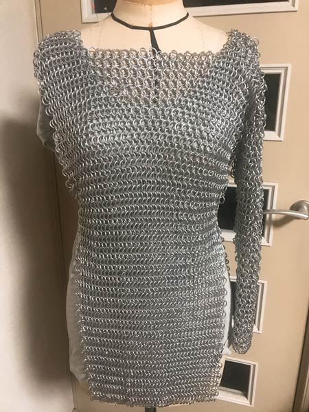 針金380mで「手編み」したチェインメイル FF14愛によるリアルな