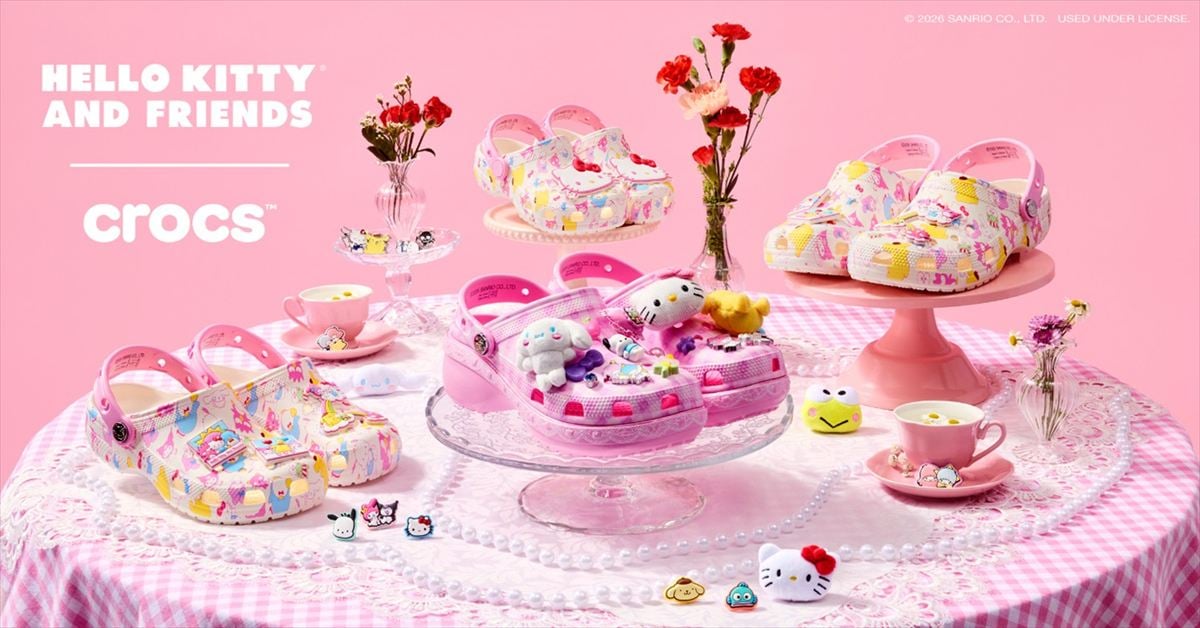 ハローキティ、シナモロール、ポムポムプリンが「クロックス」に