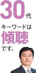 「悩み多きお年頃」30代女性を味方につけるキーワード“傾聴”