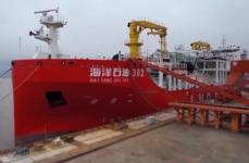 中国初の河川・海洋全域LNG輸送バンカリング船が引き渡し
