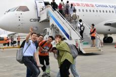 中国製旅客機C919、上海-広州間航路に初就航