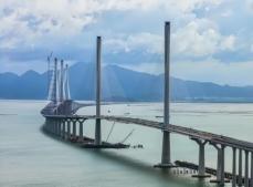 黄茅海海上通路の高欄港大橋が塗装工事開始―中国