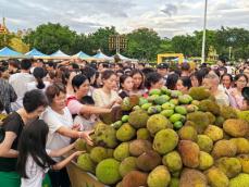 雲南省芒市が街路樹に実った南国フルーツを市民に無料で配布―中国