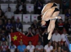 ＜パリ五輪＞男子シンクロ10メートル高飛び込みで中国の練俊傑・楊昊ペアが金メダル