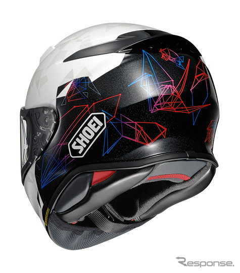 SHOEI Z-8 ヘルメットに、和風グラフィックスの「ORIGAMI」を設定