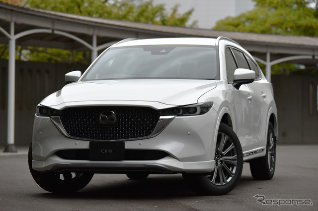 マツダ CX-8 改良新型】迫力ある最上級SUV、エクスクールシブモード