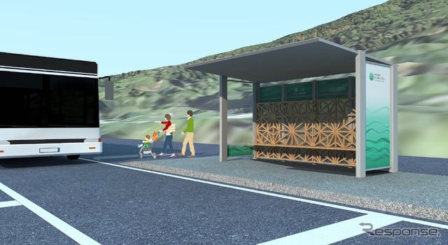 日田彦山線BRT、7駅に待合ブース…木材を使用　2023年夏開業