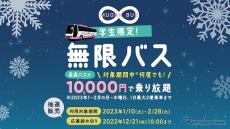 学生限定、1万円で2カ月間高速バス乗り放題チケットを抽選で販売