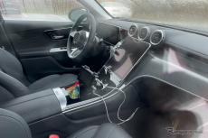 直6搭載も確実か？ メルセデスベンツ『GLCクーペ』新型、最新プロト車両の内外装を激写