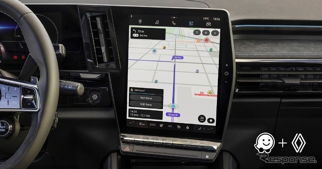 Google傘下企業のナビアプリが初の車載化、欧州向けルノー車に…CES 2023