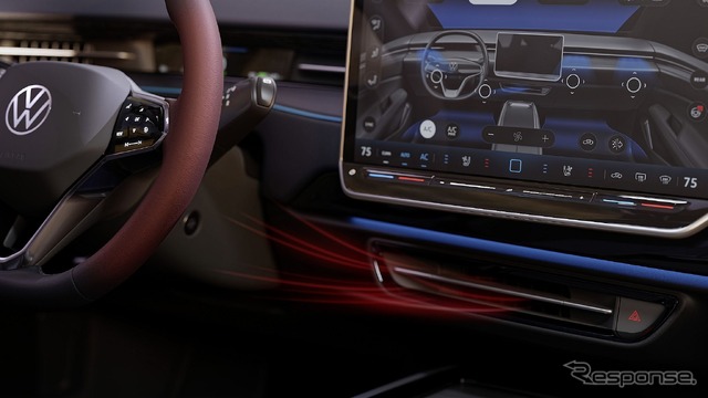 VWのEVセダン『ID.7』、新世代スマートエアコン搭載…実車は今春発表予定