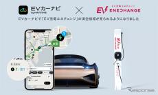 EVカーナビ、EV充電エネチェンジの満空情報が確認可能に…ナビタイム