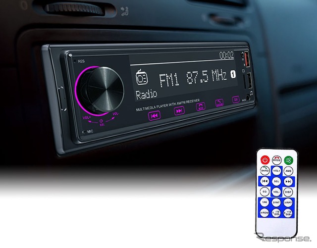 Bluetooth対応の低価格1DINデッキ登場、SD/USBスロットやFMラジオも装備…MAXWIN