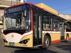 東京都初の大型EV路線バス、西東京バスが3月上旬より運行開始