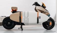 BMWの電動スクーター『CE 04』をカスタム、サーフボードが積載可能